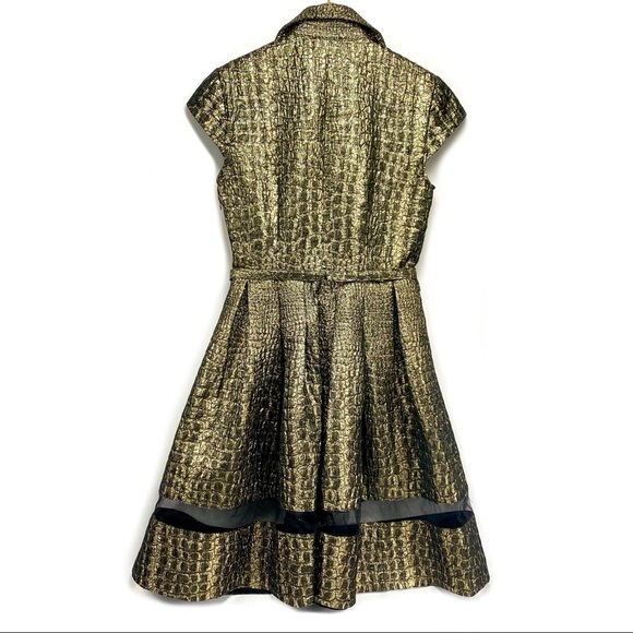 Beautiful Alberto Makali Metallic Dress US 8 - Picture 9 of 16